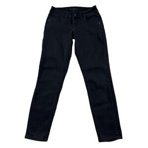 Silver Suki Ankle Skinny Jeans Womens Size 24 x 27 Black Stretch Denim Pockets
